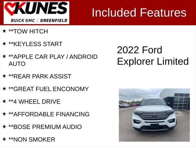 used 2022 Ford Explorer car, priced at $28,499