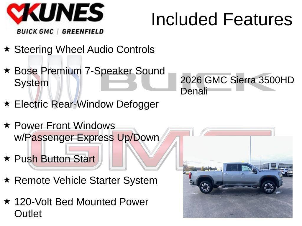 new 2026 GMC Sierra 3500 car, priced at $89,376