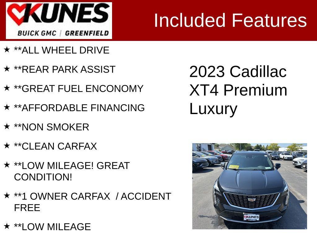 used 2023 Cadillac XT4 car, priced at $27,599