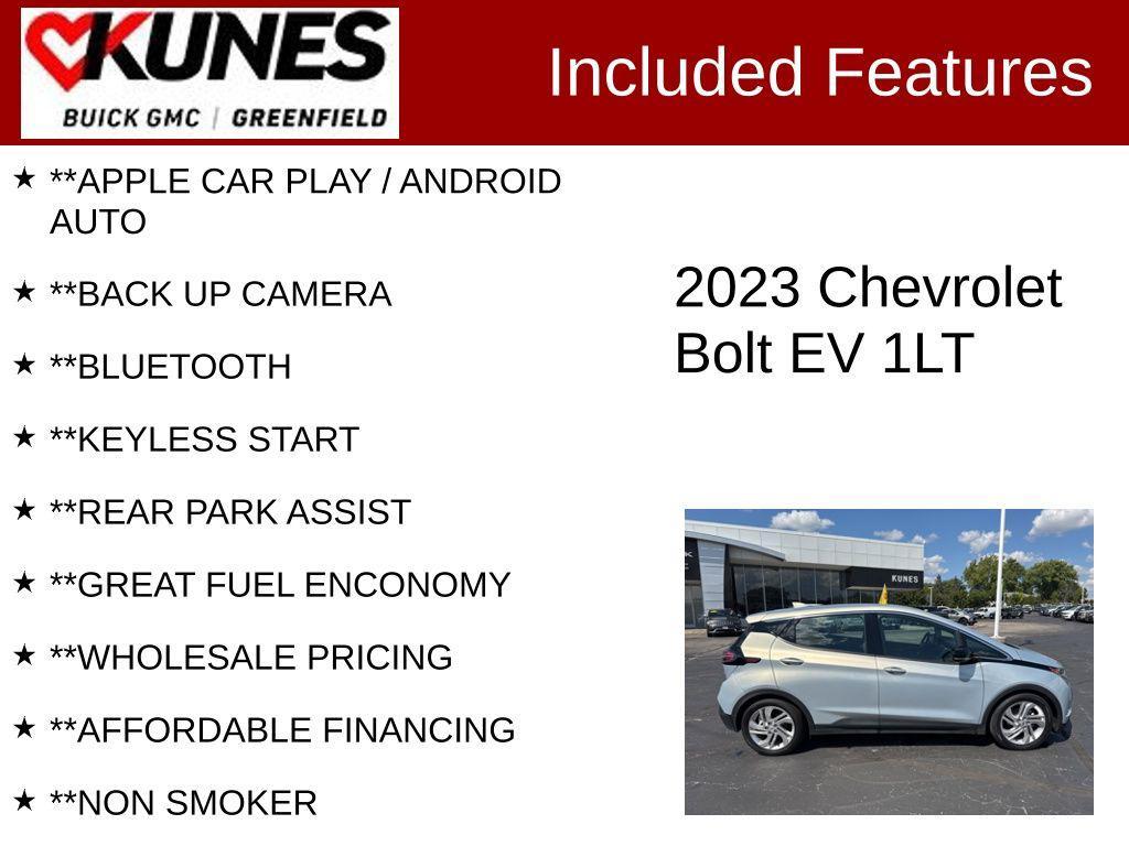 used 2023 Chevrolet Bolt EV car, priced at $17,899