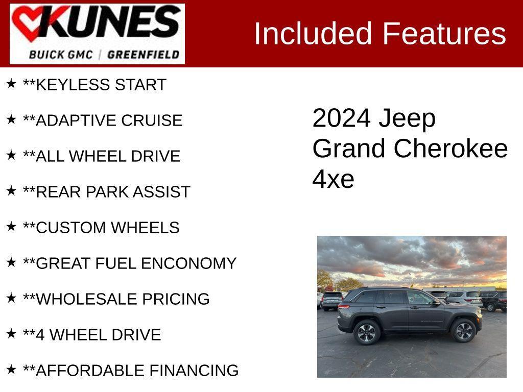 used 2024 Jeep Grand Cherokee 4xe car, priced at $27,599