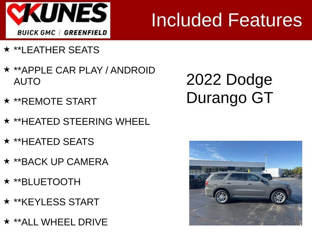 used 2022 Dodge Durango car, priced at $24,997
