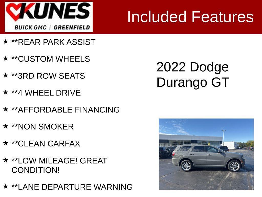 used 2022 Dodge Durango car, priced at $24,997