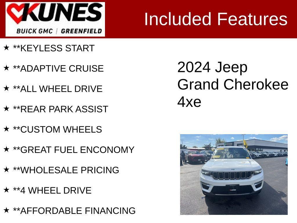 used 2024 Jeep Grand Cherokee 4xe car, priced at $27,995