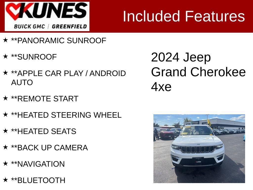 used 2024 Jeep Grand Cherokee 4xe car, priced at $27,995