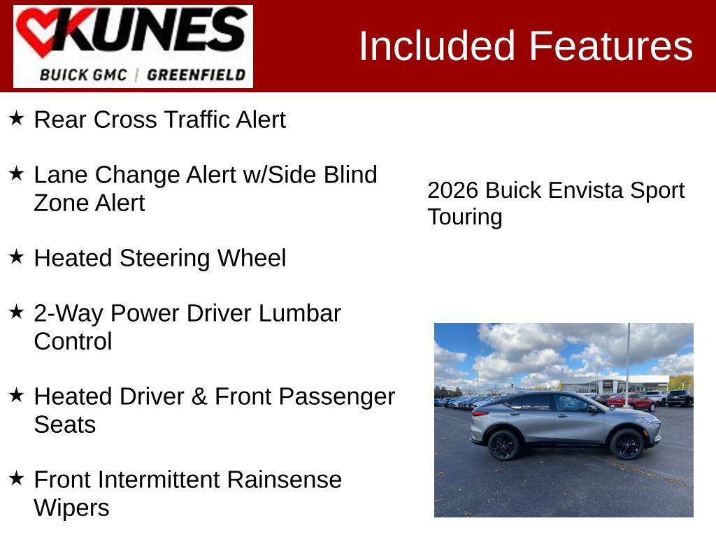 new 2026 Buick Envista car, priced at $29,323