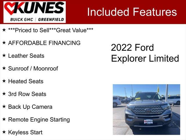 used 2022 Ford Explorer car, priced at $28,899