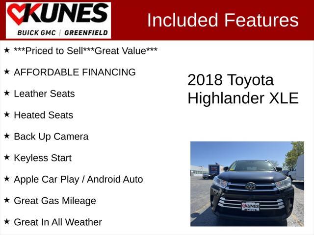 used 2018 Toyota Highlander car, priced at $26,995