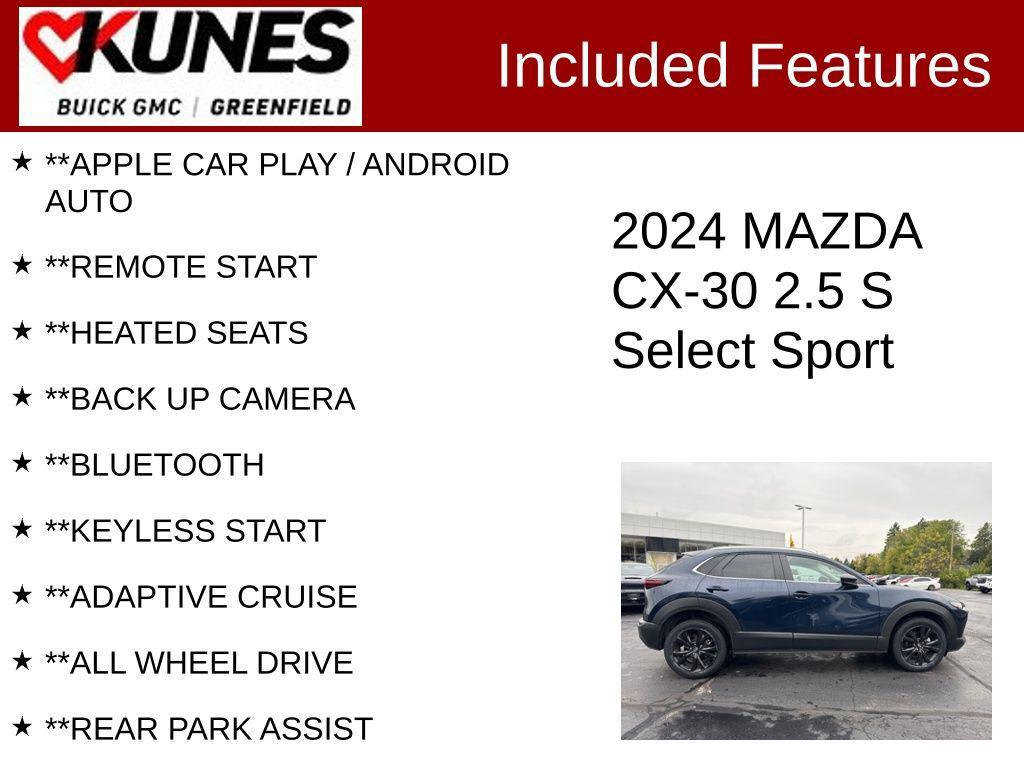 used 2024 Mazda CX-30 car, priced at $21,399