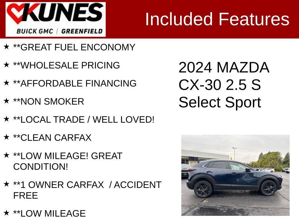 used 2024 Mazda CX-30 car, priced at $21,399