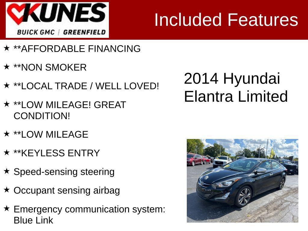 used 2014 Hyundai Elantra car, priced at $9,499