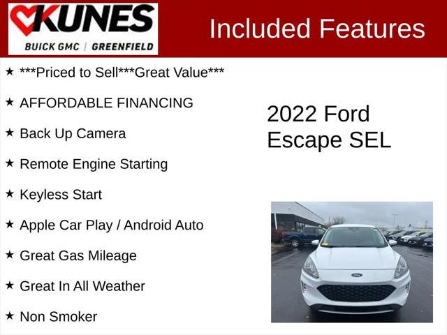 used 2022 Ford Escape car, priced at $26,994