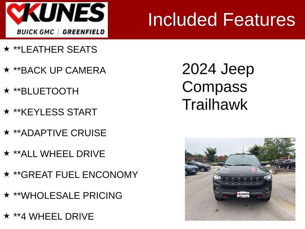 used 2024 Jeep Compass car, priced at $22,995
