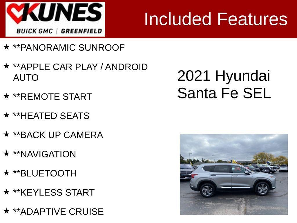 used 2021 Hyundai Santa Fe car, priced at $22,699