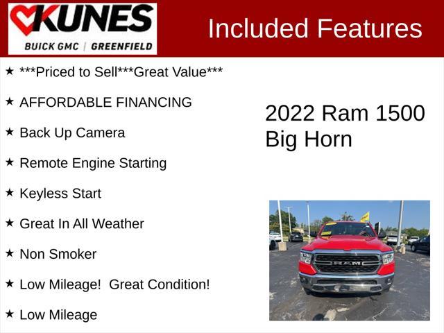 used 2022 Ram 1500 car, priced at $25,995