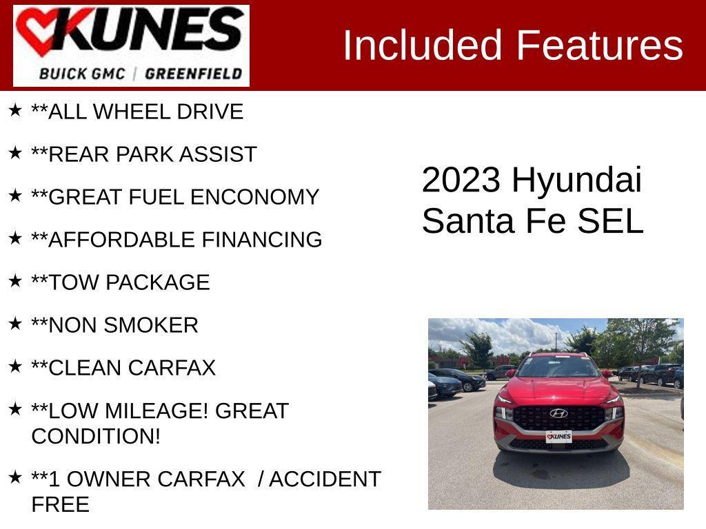 used 2023 Hyundai Santa Fe car, priced at $20,599