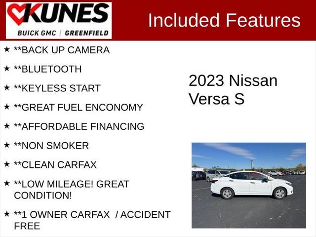 used 2023 Nissan Versa car, priced at $17,499