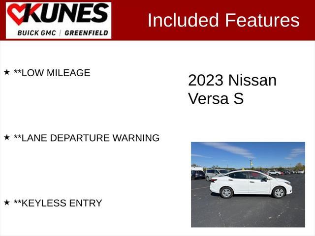 used 2023 Nissan Versa car, priced at $17,499