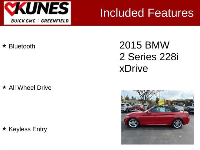 used 2015 BMW 228 car, priced at $11,995