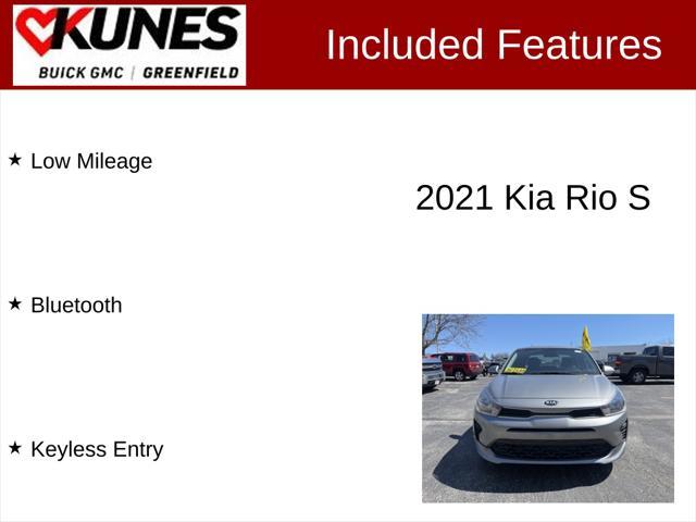 used 2021 Kia Rio car, priced at $12,799