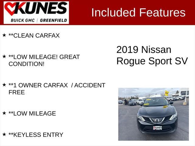 used 2019 Nissan Rogue Sport car, priced at $15,995