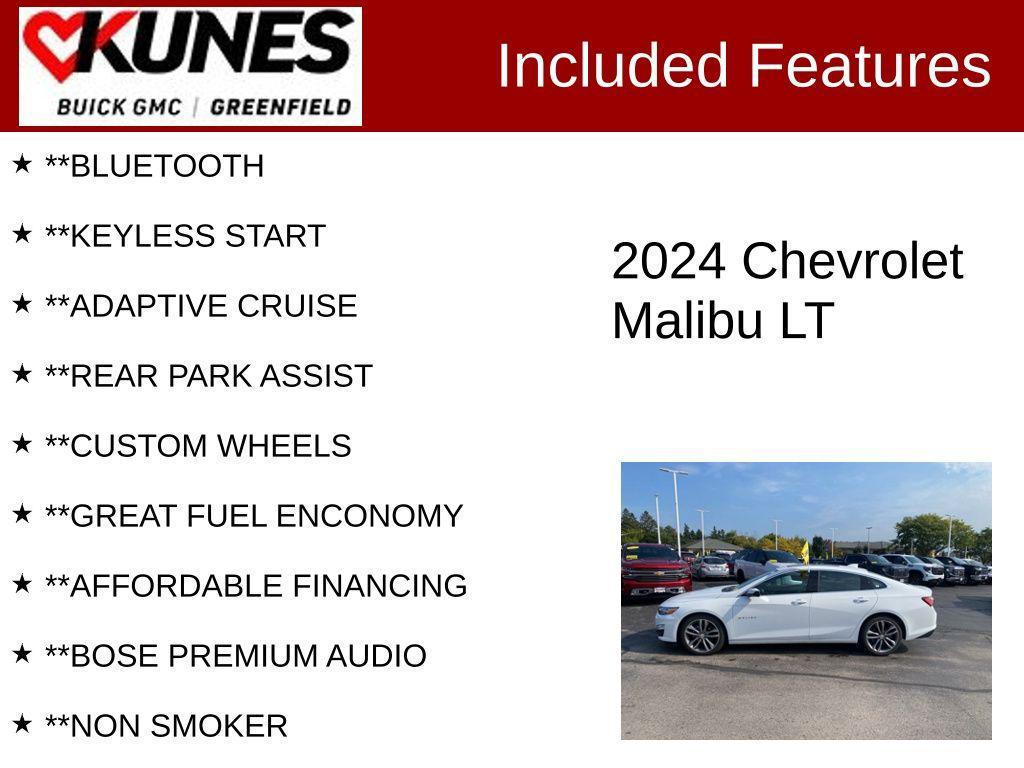 used 2024 Chevrolet Malibu car, priced at $24,599