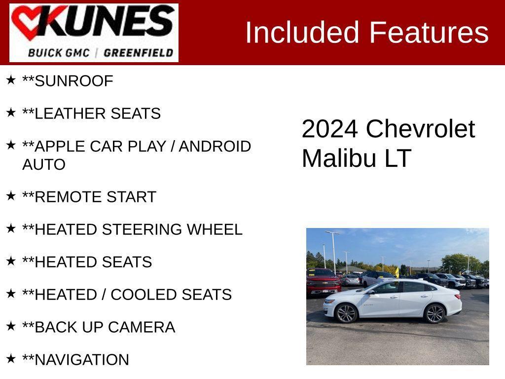used 2024 Chevrolet Malibu car, priced at $24,599