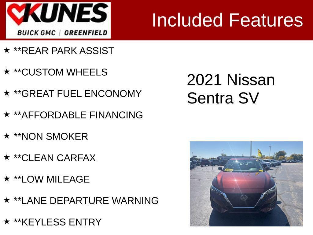used 2021 Nissan Sentra car, priced at $16,499