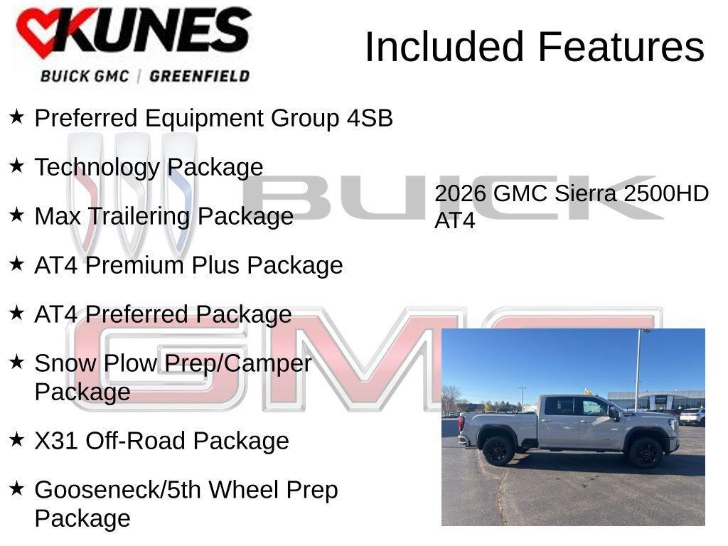 new 2026 GMC Sierra 2500 car, priced at $88,145