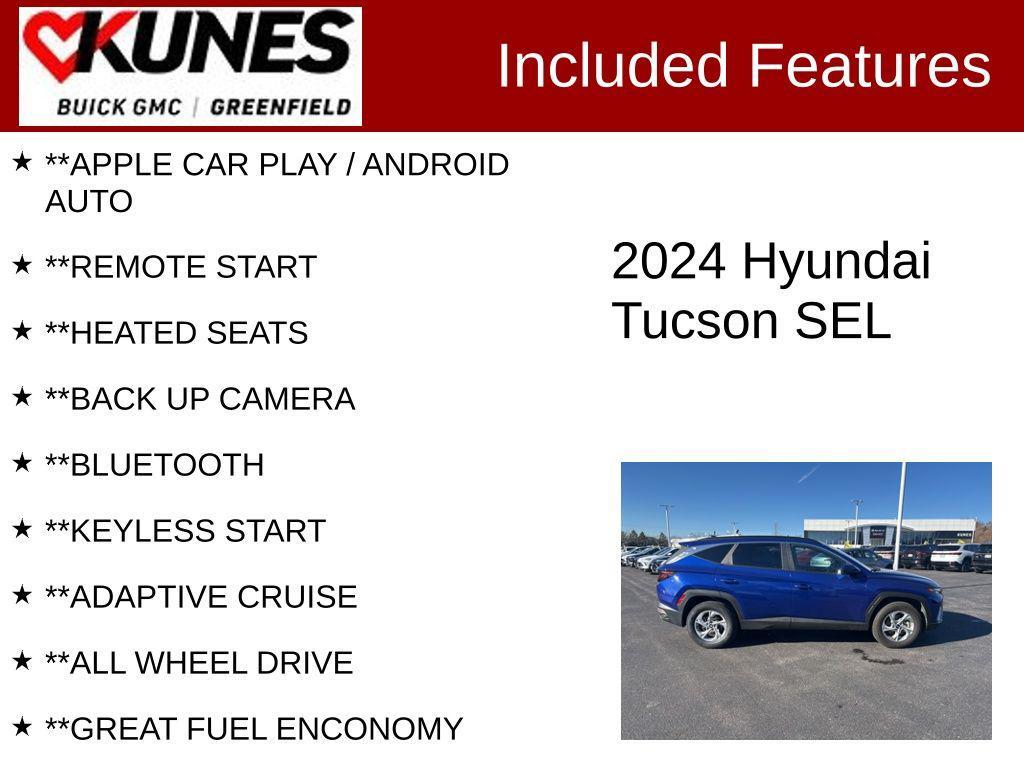 used 2024 Hyundai Tucson car, priced at $21,373