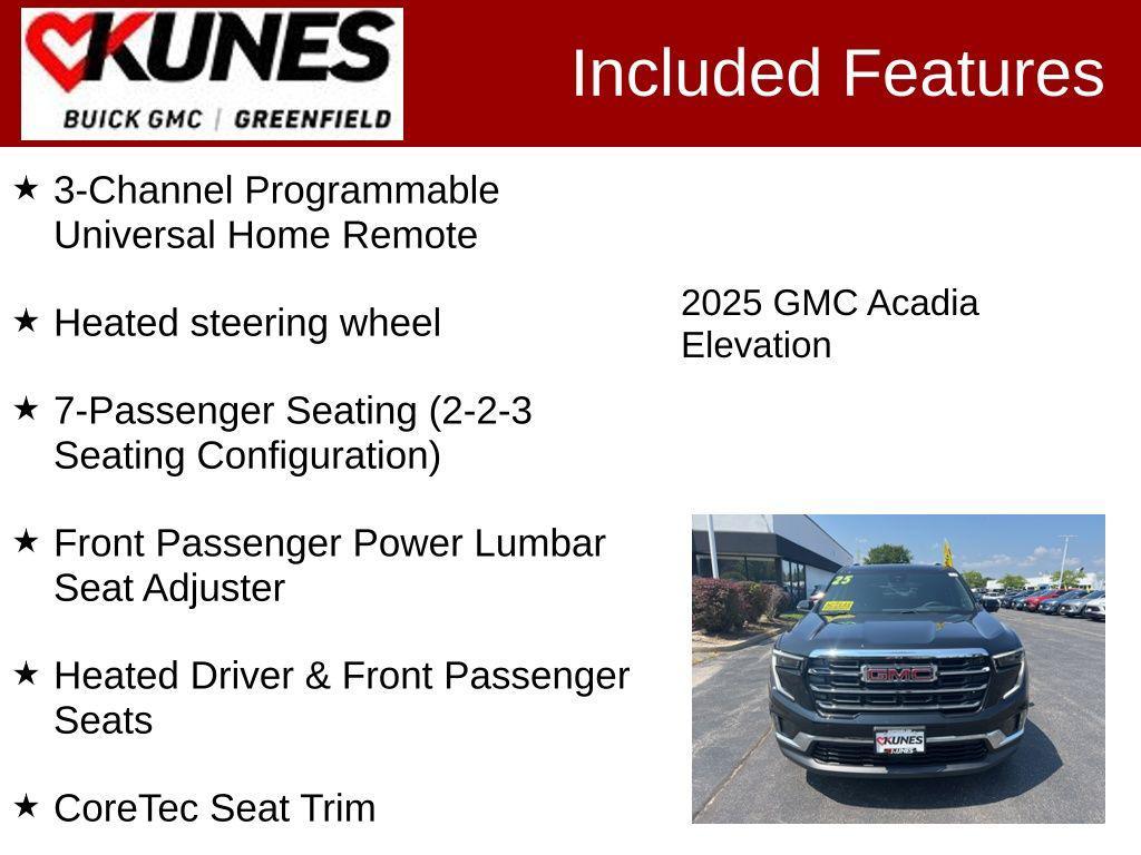 new 2025 GMC Acadia car, priced at $44,549