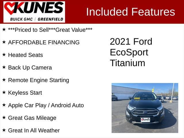 used 2021 Ford EcoSport car, priced at $17,598