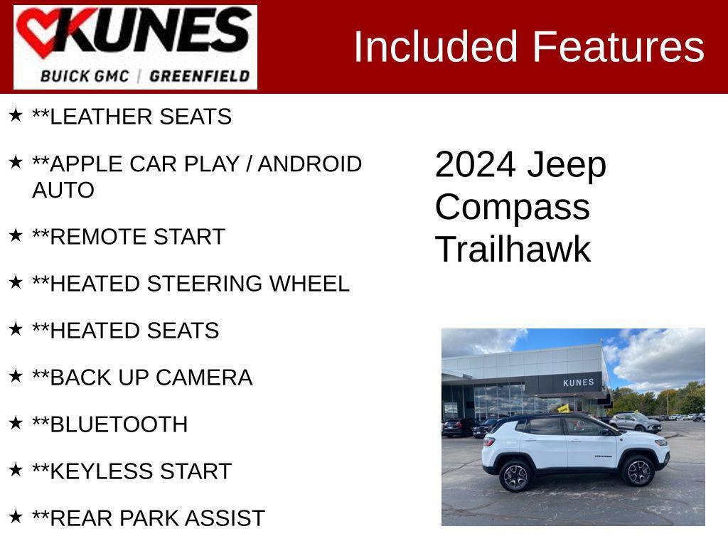 used 2024 Jeep Compass car, priced at $22,699