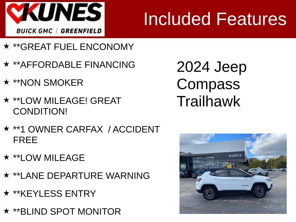 used 2024 Jeep Compass car, priced at $22,699