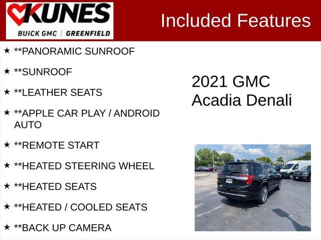used 2021 GMC Acadia car, priced at $23,799