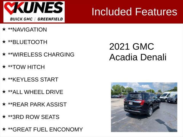 used 2021 GMC Acadia car, priced at $23,799