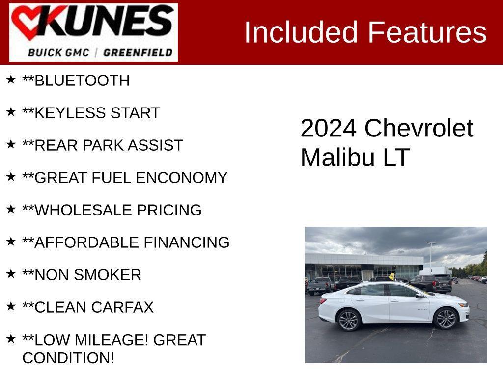 used 2024 Chevrolet Malibu car, priced at $21,399