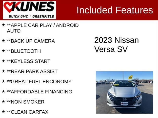 used 2023 Nissan Versa car, priced at $16,399