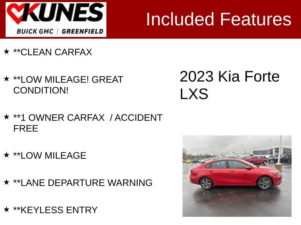 used 2023 Kia Forte car, priced at $15,499