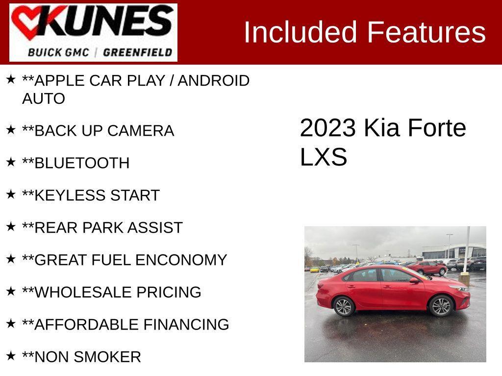 used 2023 Kia Forte car, priced at $15,499