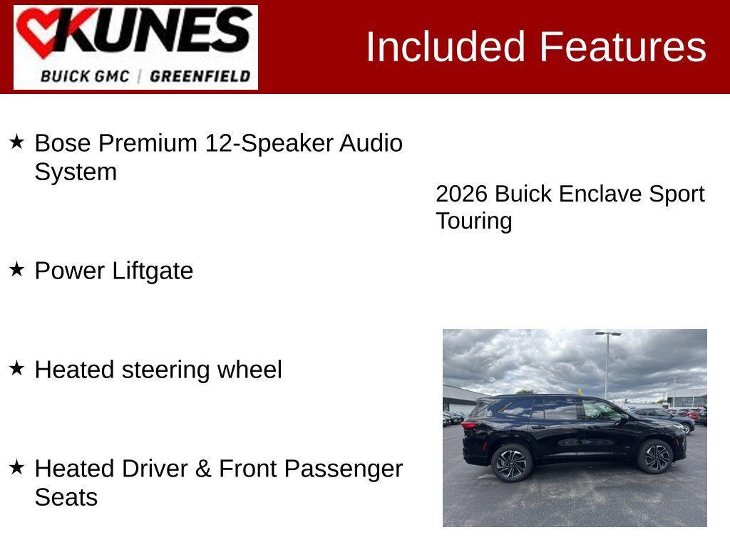 new 2026 Buick Enclave car, priced at $51,907