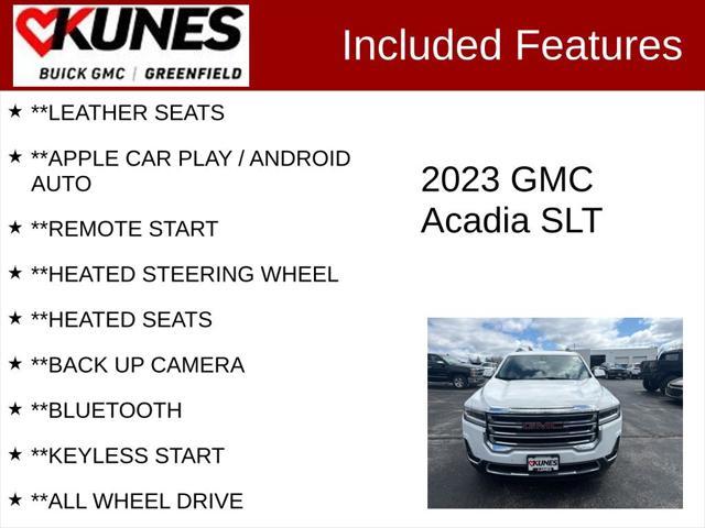 used 2023 GMC Acadia car, priced at $28,499