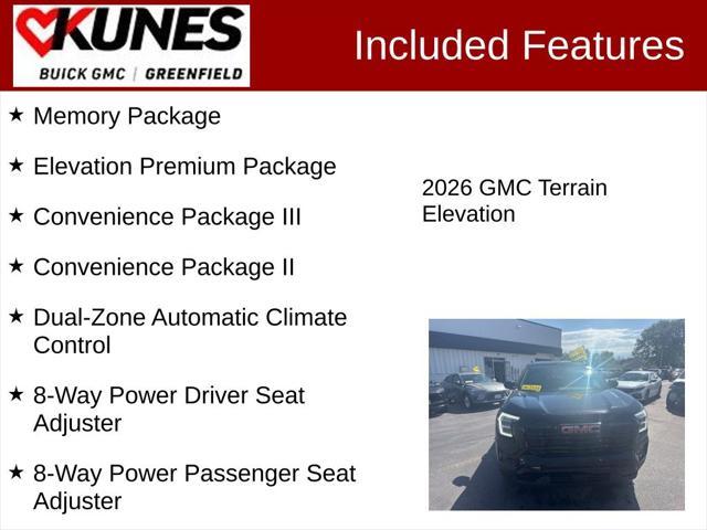 new 2026 GMC Terrain car, priced at $37,535