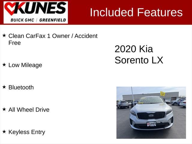used 2020 Kia Sorento car, priced at $18,099