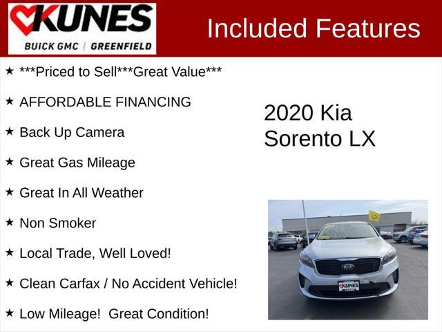 used 2020 Kia Sorento car, priced at $17,699