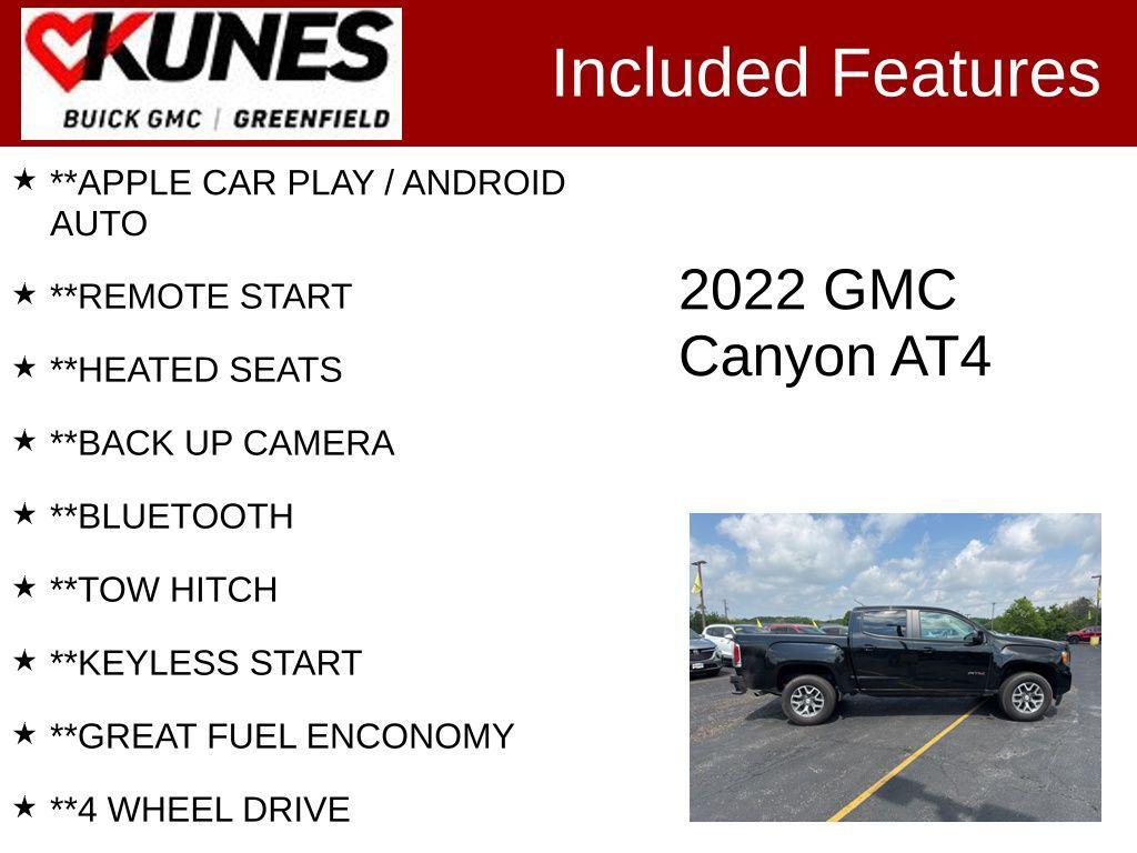 used 2022 GMC Canyon car, priced at $29,699