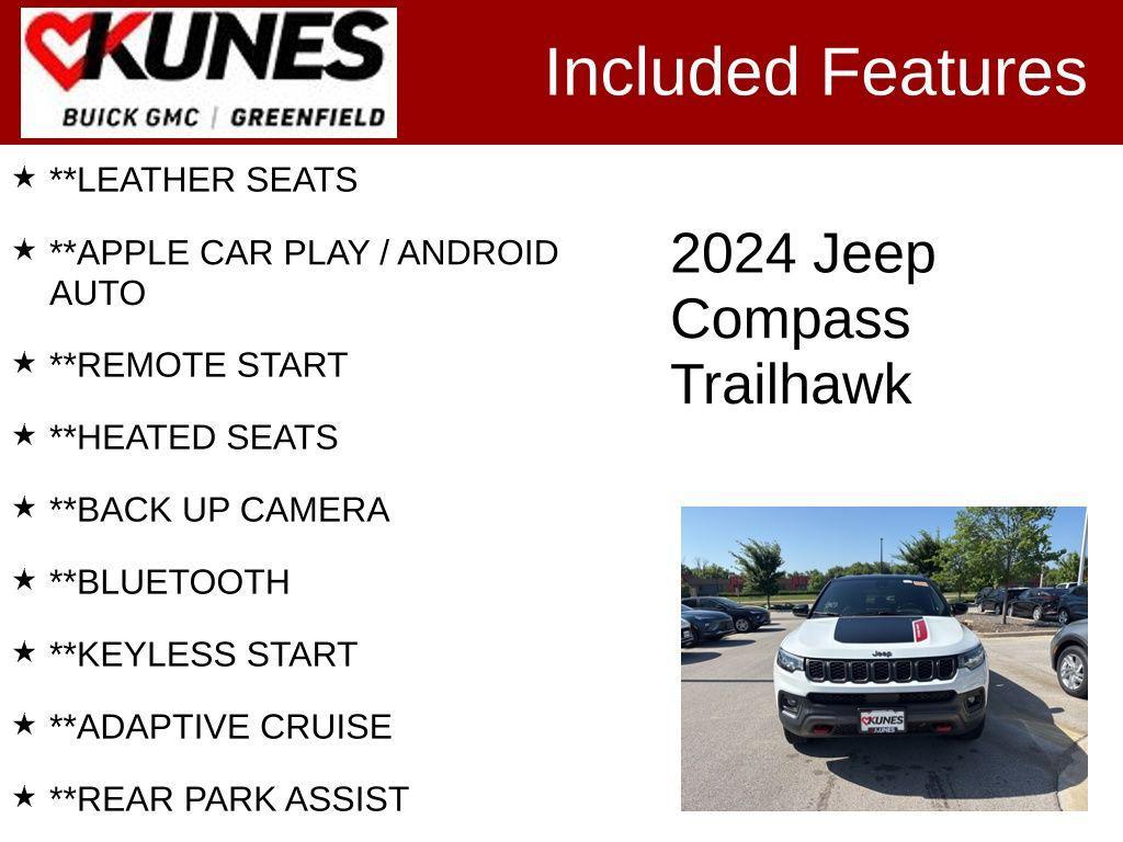 used 2024 Jeep Compass car, priced at $22,699