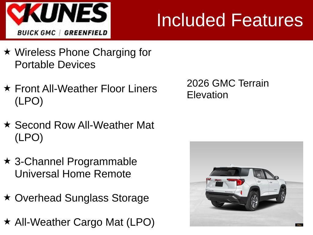 new 2026 GMC Terrain car, priced at $34,282