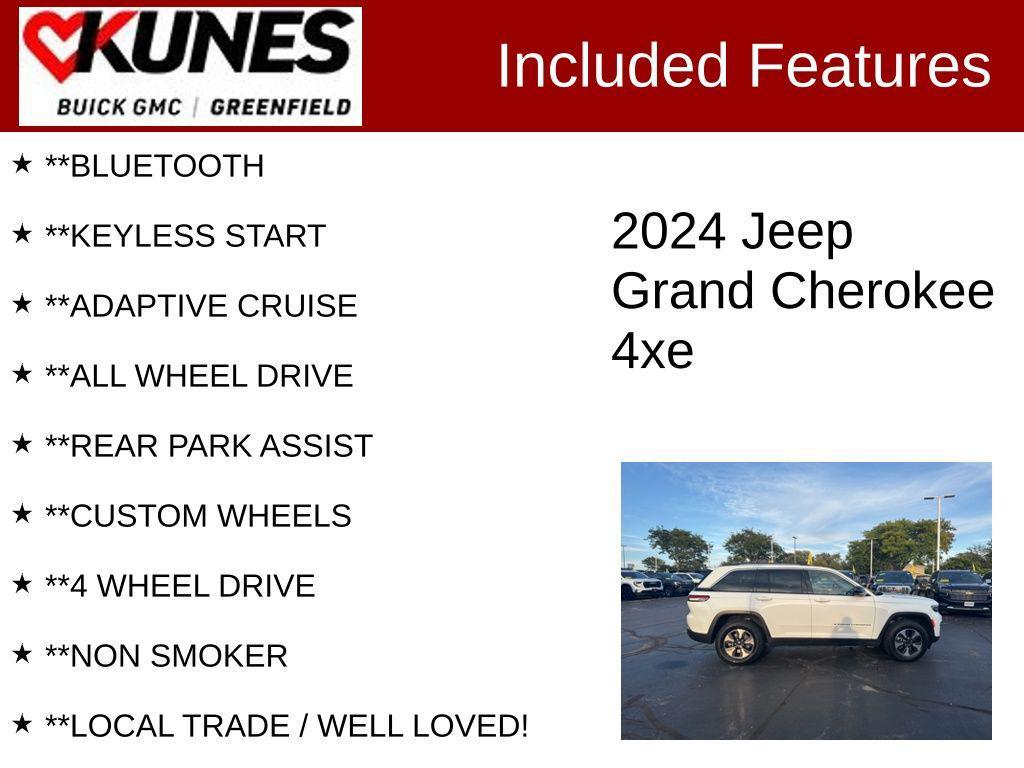 used 2024 Jeep Grand Cherokee 4xe car, priced at $27,399