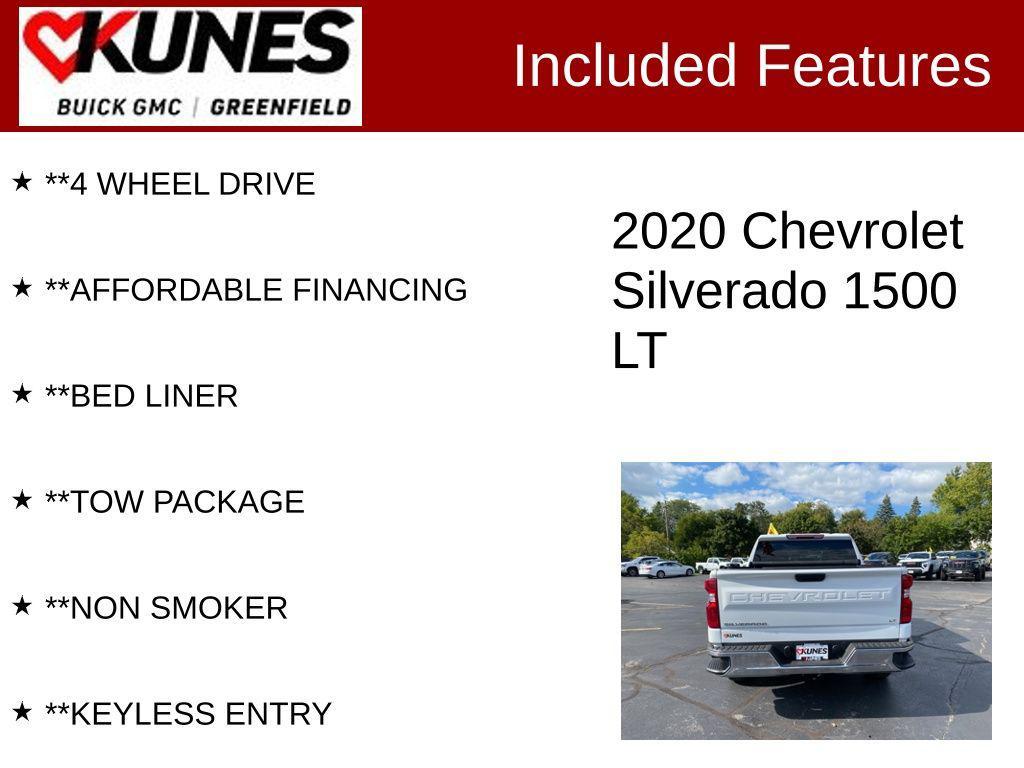 used 2020 Chevrolet Silverado 1500 car, priced at $26,499